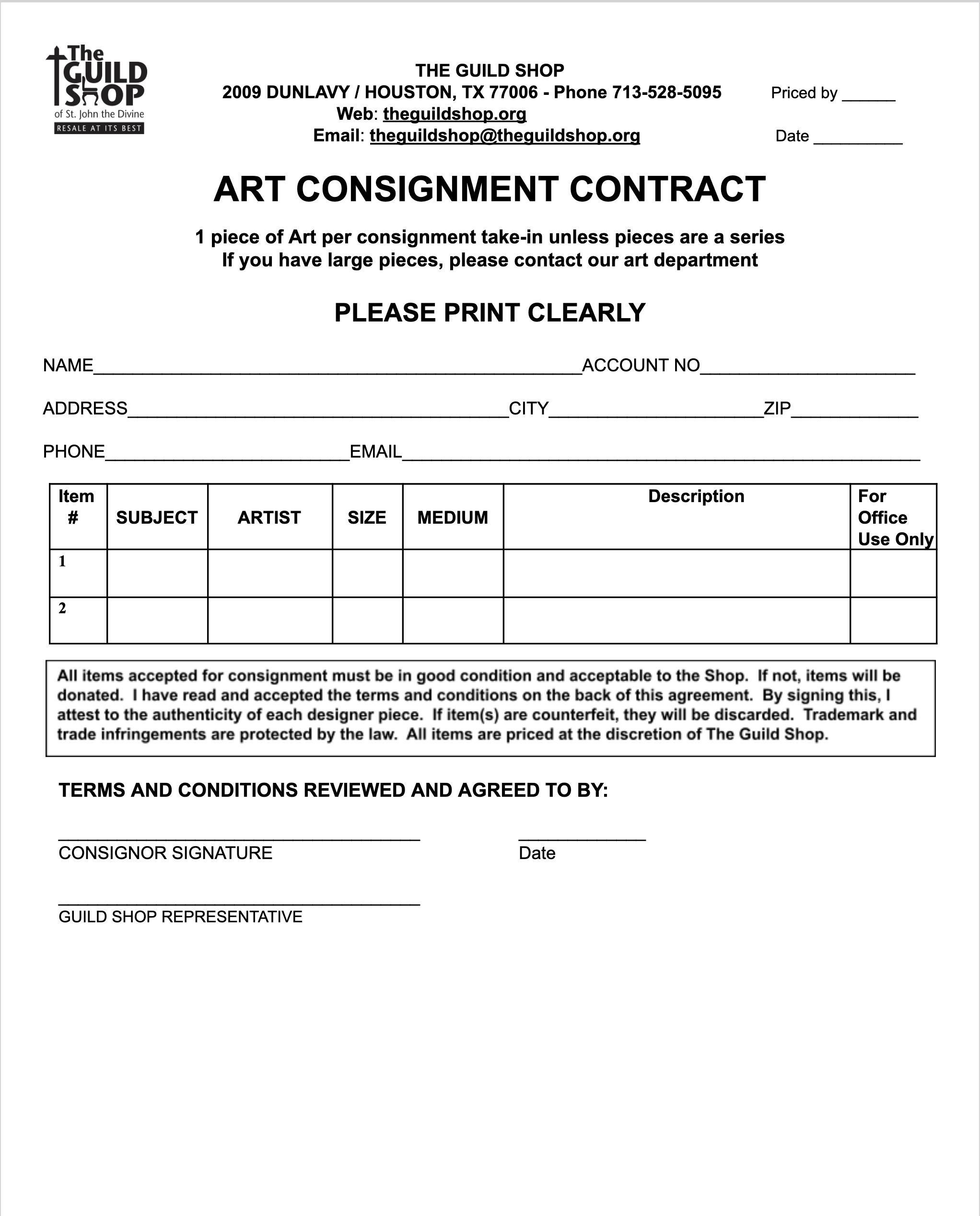 The Guild Shop of St. John the Divine